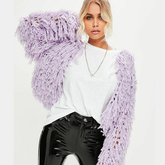 Handmade Sweaters Stylish Retro Boho Crochet Shaggy Fringe Jacket